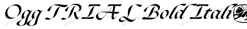 Ogg TRIAL Bold Itali字体转换